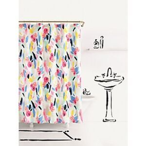 Kate Spade PaintBall Floral Shower Curtain